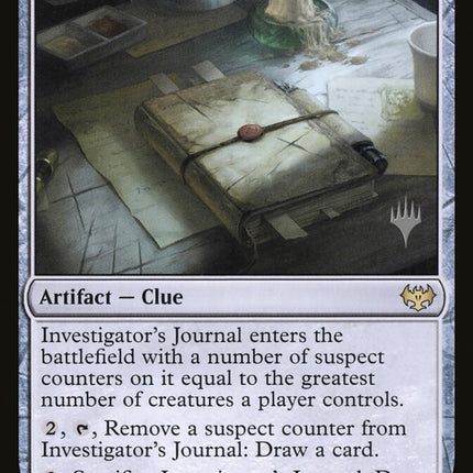 suspect cards mtg Investigator's Journal (Promo Pack) [Innistrad: Crimson Vow Promos] –  TokenMTG