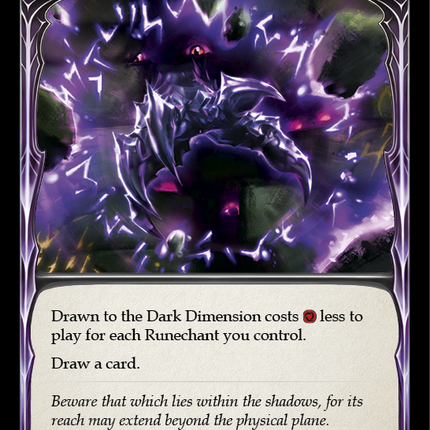 Drawn to the Dark Dimension (Yellow) [U-ARC098] (Arcane Rising Unlimited)  Unlimited Normal