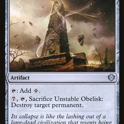 mtg unstable commander deck Unstable Obelisk [Starter Commander Decks]