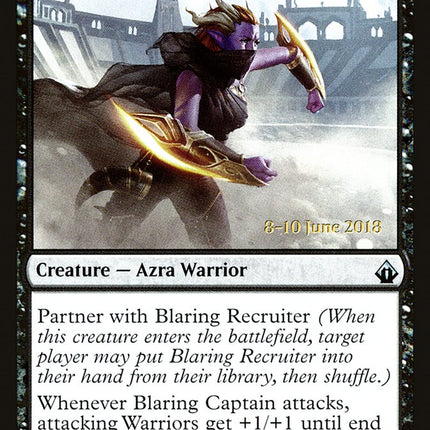 Blaring Captain (Prerelease) [Battlebond Promos]