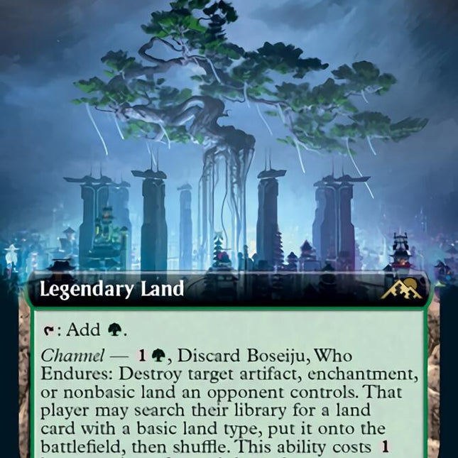 Boseiju, Who Endures (Extended Art) [Kamigawa: Neon Dynasty]