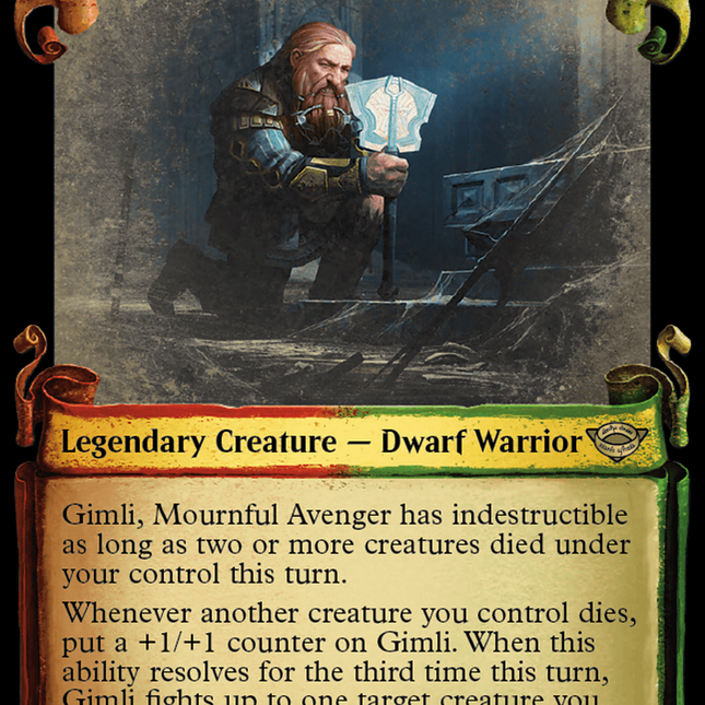 Gimli, Mournful Avenger [The Lord of the Rings: Tales of Middle-Earth Showcase Scrolls]