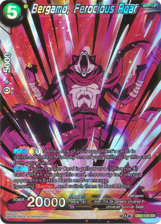 dragon ball super card game bergamo UM1-37 Heroes Mint SDBH Japan FE DB FGO Gundam Otaku Card Shop If this card is in Rest Mode Dragon Ball Super Card Game...
