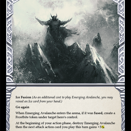 Emerging Avalanche (Red) [ELE025] (Tales of Aria)  1st Edition Rainbow Foil