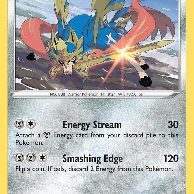 Zacian (139/192) (Cracked Ice Holo) (Theme Deck Exclusives) [Sword & Shield: Rebel Clash]