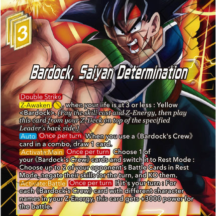 Bardock, Saiyan Determination (BT18-091) [Dawn of the Z-Legends]