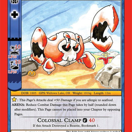 Wallowa Lake Crustacean [Cryptid Nation: Nightfall First Edition Tribal Theme Decks]