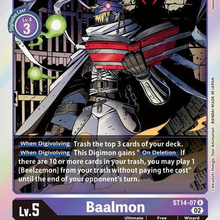 Baalmon [ST14-07] [Starter Deck: Beelzemon Advanced Deck Set]