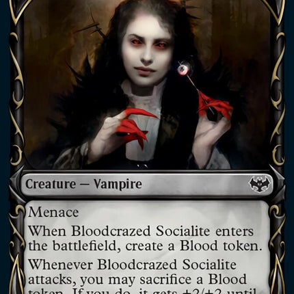 Bloodcrazed Socialite (Showcase Fang Frame) [Innistrad: Crimson Vow]