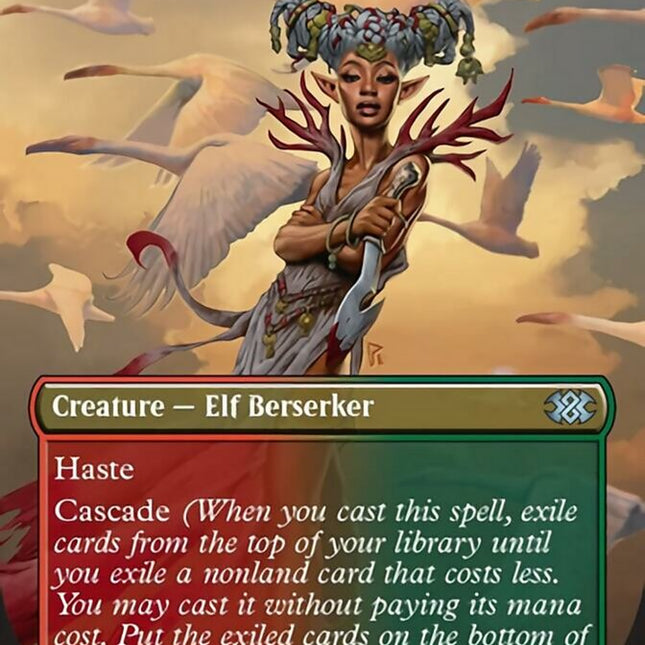 Bloodbraid Elf (Borderless Alternate Art) [Double Masters 2022]