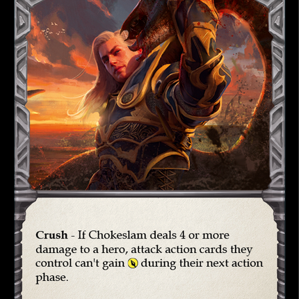 Chokeslam (Blue) [U-CRU037] (Crucible of War Unlimited)  Unlimited Normal