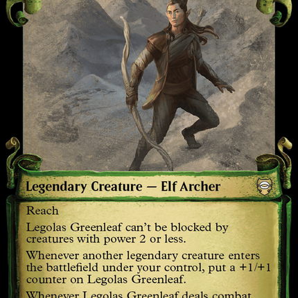 Legolas Greenleaf [The Lord of the Rings: Tales of Middle-Earth Commander Showcase Scrolls]