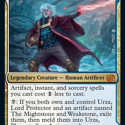 mtg urza planeswalker card Magic The Gathering - The Brothers War - Urza, Activate only as a sorcery Urza, Lord Protector [The Brothers'