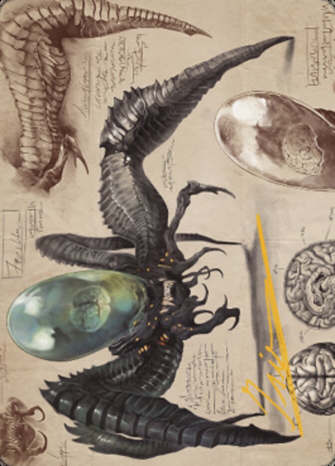 Psychosis Crawler Art Card (Gold-Stamped Signature) [The Brothers' War – TokenMTG