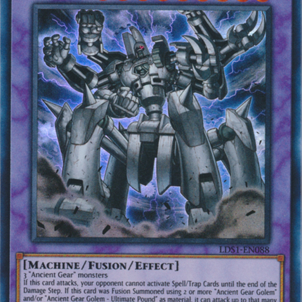 Ancient Gear Megaton Golem (Blue) [LDS1-EN088] Ultra Rare