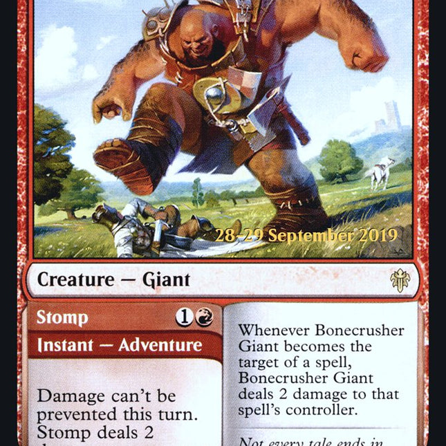 Bonecrusher Giant // Stomp [Throne of Eldraine Prerelease Promos]