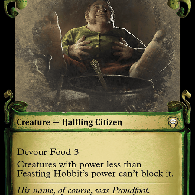 Feasting Hobbit [The Lord of the Rings: Tales of Middle-Earth Commander Showcase Scrolls]