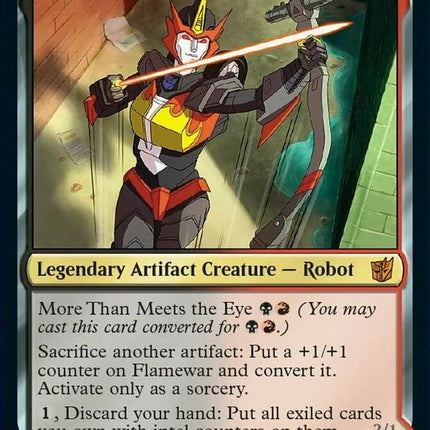 Flamewar, Brash Veteran // Flamewar, Streetwise Operative [Transformers]