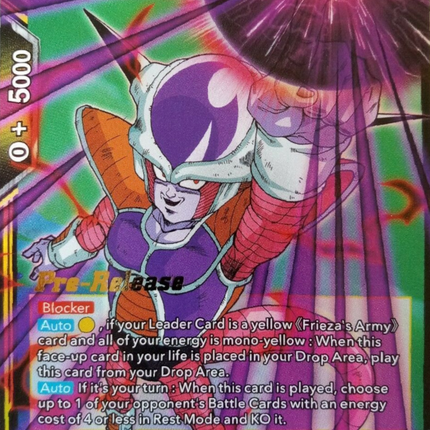 Frieza, the Onslaught Begins (BT12-102) [Vicious Rejuvenation Prerelease Promos]