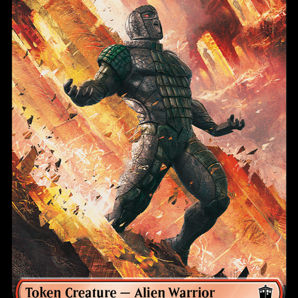 Alien Warrior // Food (0027) Double-Sided Token [Doctor Who Tokens]