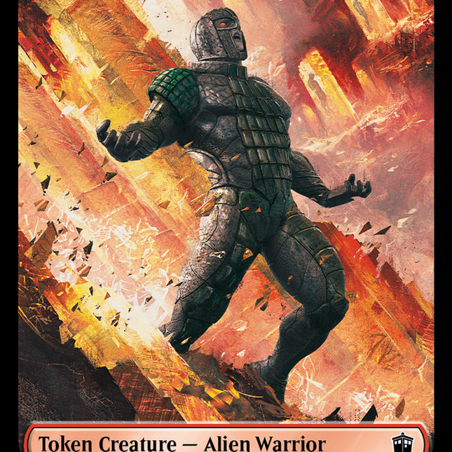 Alien Warrior // Treasure (0030) Double-Sided Token [Doctor Who Tokens]