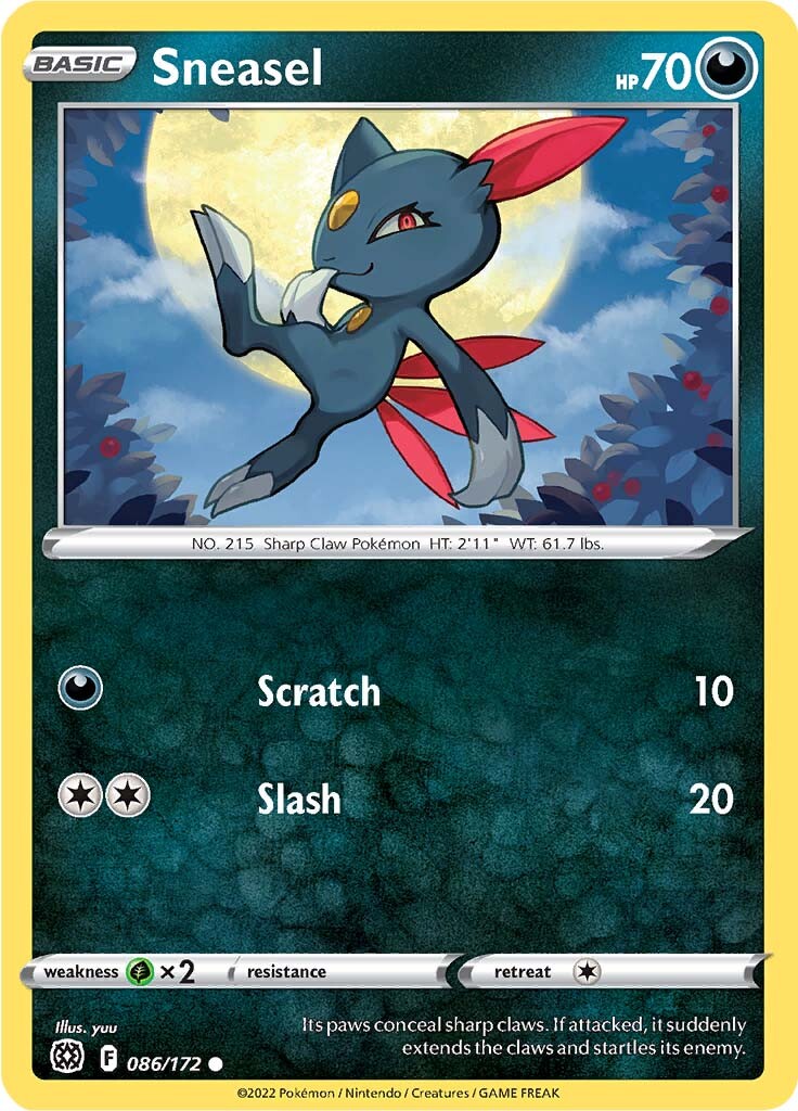Sneasel (086/172) [Sword & Shield: Brilliant Stars] – TokenMTG