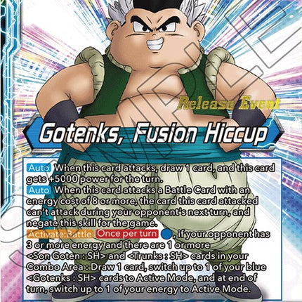 Son Goten & Trunks // Gotenks, Fusion Hiccup (Fighter's Ambition Holiday Pack) (BT19-035) [Tournament Promotion Cards]