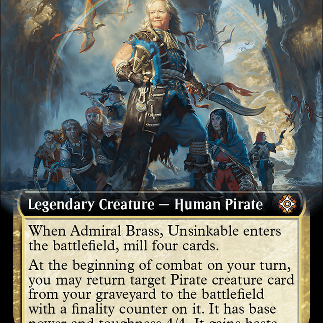 Admiral Brass, Unsinkable (Extended Art) [The Lost Caverns of Ixalan Commander]