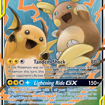 Raichu & Alolan Raichu GX (54/236) [Sun & Moon: Unified Minds]