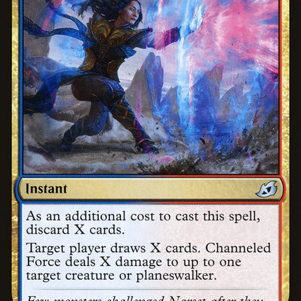 target player draws a card mtg Channeled Force [Ikoria: Lair of Behemoths] – TokenMTG
