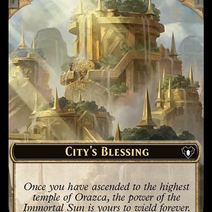 City's Blessing // Construct (0075) Double-Sided Token [Commander Masters Tokens]
