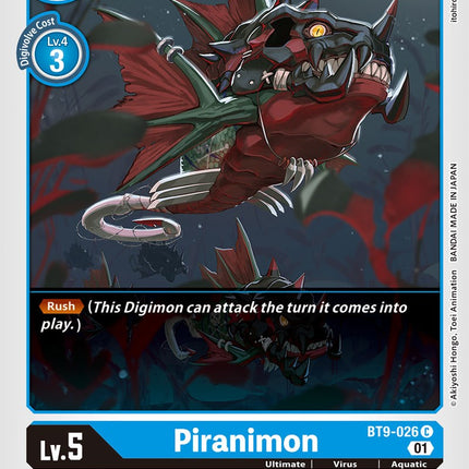 Piranimon [BT9-026] [X Record]