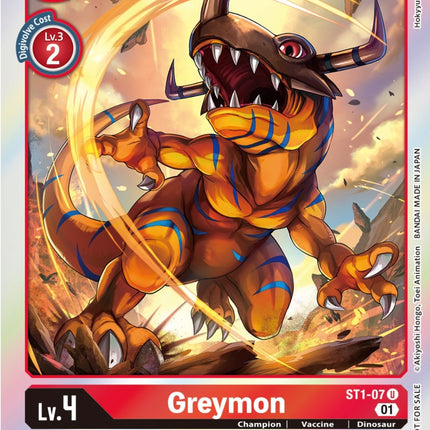 Greymon [ST1-07] (ST-11 Special Entry Pack) [Starter Deck: Gaia Red Promos]