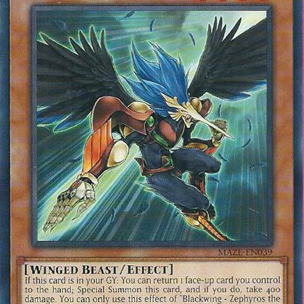 Blackwing - Zephyros the Elite [MAZE-EN039] Rare