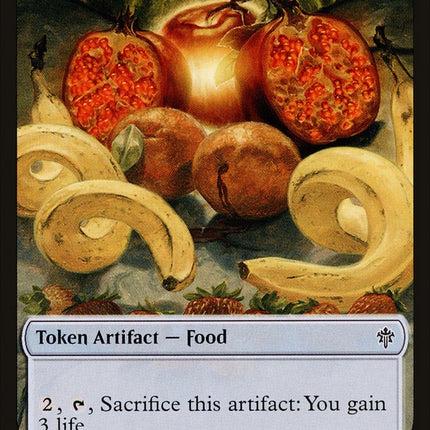 Dwarf // Food (16) Double-Sided Token [Throne of Eldraine Tokens]