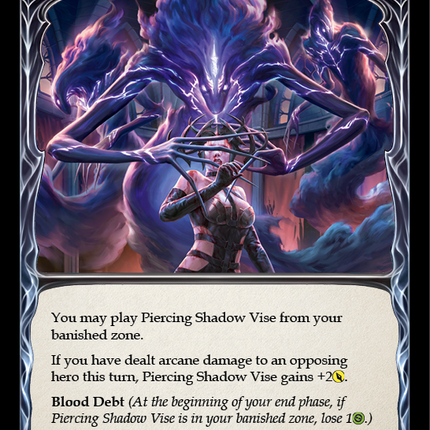 Piercing Shadow Vise (Blue) [MON173] (Monarch)  1st Edition Normal