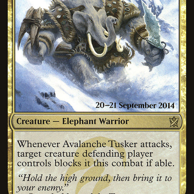 Avalanche Tusker [Khans of Tarkir Prerelease Promos]