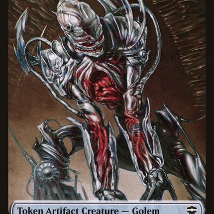 Dragon // Golem Double-Sided Token [Commander Legends Tokens]