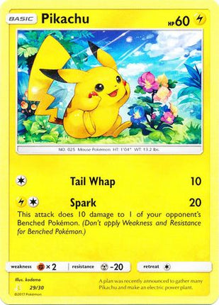 Pikachu (29/30) [Sun & Moon: Trainer Kit - Alolan Raichu]