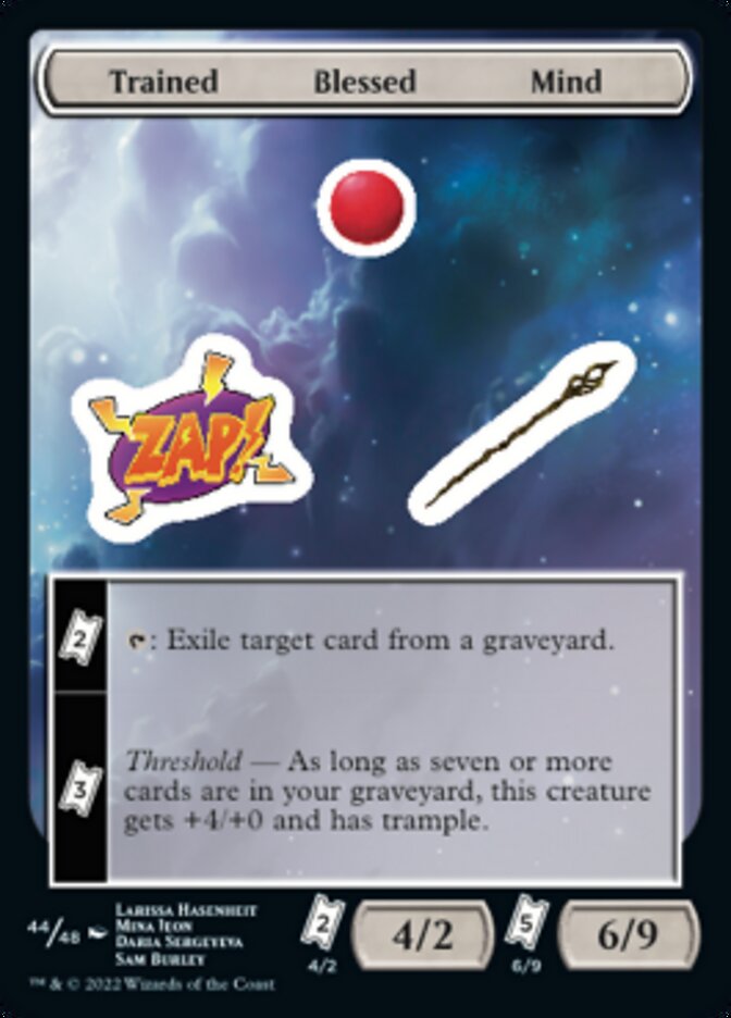 Trained Blessed Mind [Unfinity Stickers] – TokenMTG