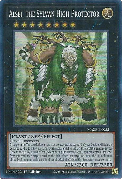 sylvan deck yugioh Alsei, the Sylvan High Protector [MAZE-EN052] Super Rare – TokenMTG