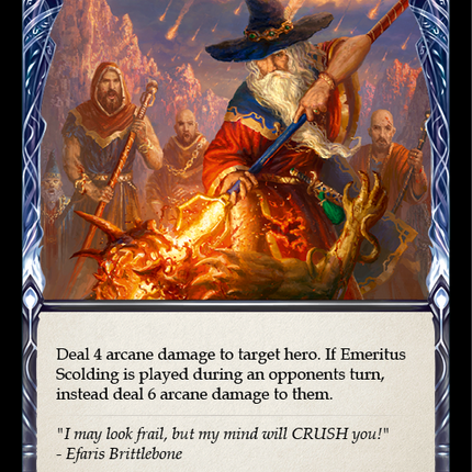 Emeritus Scolding (Red) [EVR125] (Everfest)  1st Edition Normal