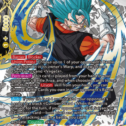 SSB Vegito, Supreme Gleaming (Gold-Stamped) (BT20-125) [Power Absorbed]