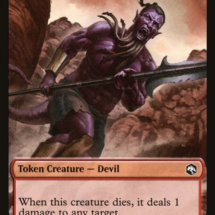 Devil // Guenhwyvar Double-Sided Token [Dungeons & Dragons: Adventures in the Forgotten Realms Tokens]