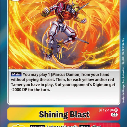 Shining Blast [BT12-104] [Across Time]