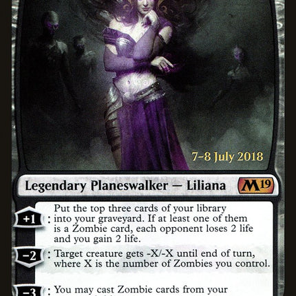 Liliana, Untouched by Death [Core Set 2019 Prerelease Promos]