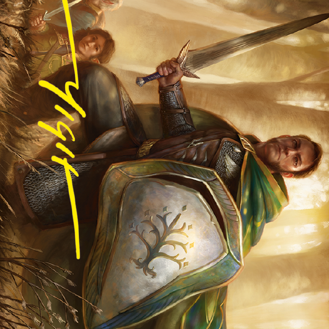 Boromir, Warden of the Tower Art Card (Gold-Stamped Signature) [The Lord of the Rings: Tales of Middle-earth Art Series]