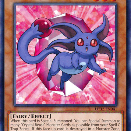 Crystal Beast Ruby Carbuncle [LED2-EN041] Common
