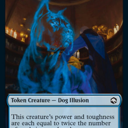 Dog Illusion // Ellywick Tumblestrum Emblem Double-Sided Token [Dungeons & Dragons: Adventures in the Forgotten Realms Tokens]
