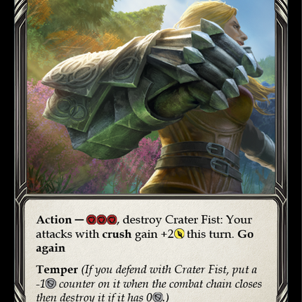 Crater Fist [CRU025] (Crucible of War)  1st Edition Cold Foil